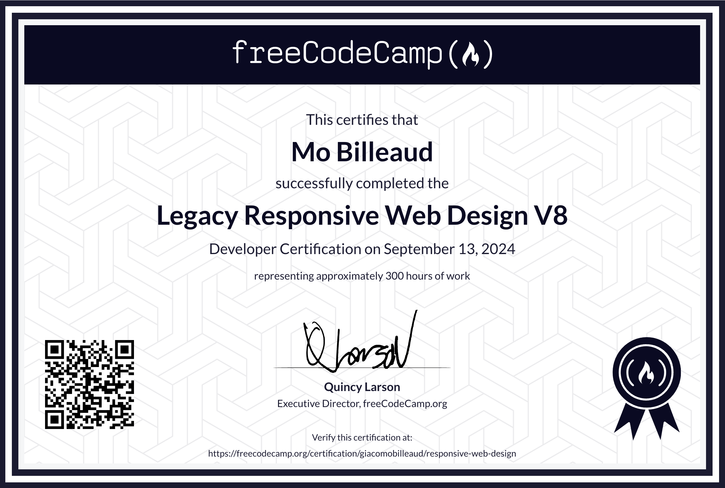 Free Code Camp Responsive Web Design Certificate